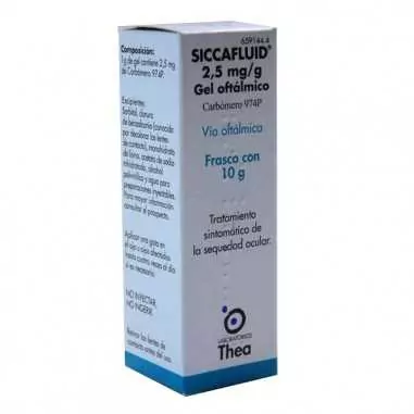 Siccafluid 2,5 mg/g gel Oftálmico 30 Monodosis 0,5 g Thea - 1