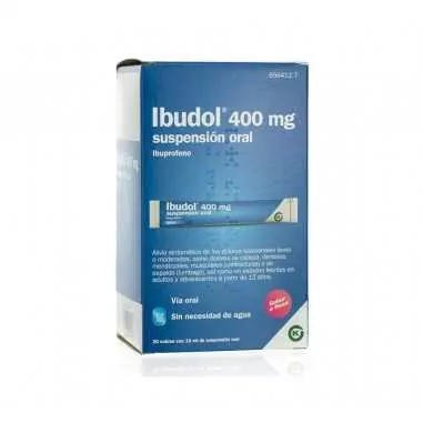 Ibudol 400 mg 20 sobres Suspensión Oral 10 ml Kern pharma - 1