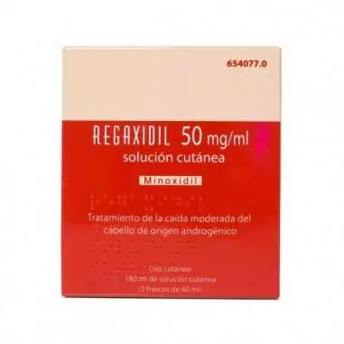 Regaxidil 50 mg/ml solución Cutánea 3 Frascos 60 ml Ifc - 1