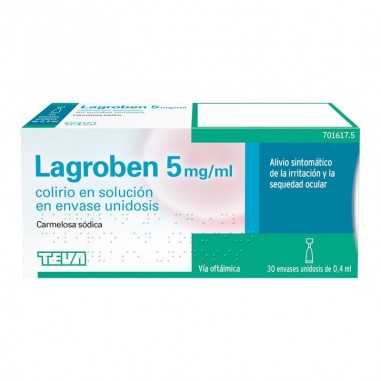 Lagroben 5 mg/ml Colirio en solución 30 Monodosis 0,4 ml Teva pharma s.l.u. - 1