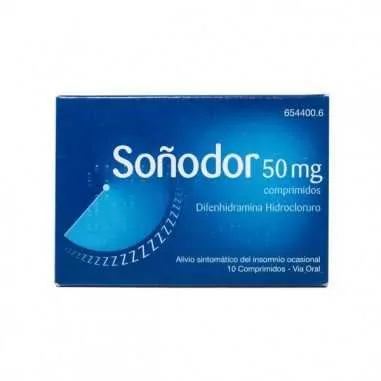 Soñodor Difenhidramina 50 mg 10 Comprimidos Urgo - 1