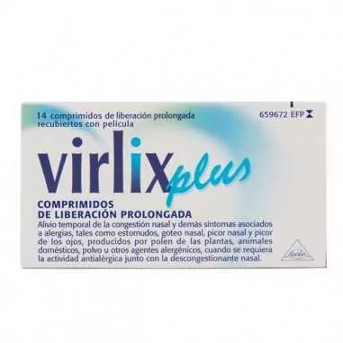 Virlix Plus 5 mg/120 mg 14 comprimidos Liberación Prolongada Lacer - 1