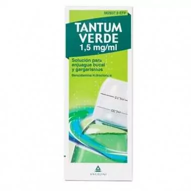 Tantum Verde 1,5 mg/ml solución para Gargarismos y Enjuague Bucal 1 Frasco 240 ml Angelini farmacéutica - 1