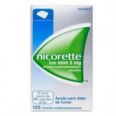 Nicorette Ice Mint 2 mg 105 Chicles Medicamentosos Johnson & johnson - 1