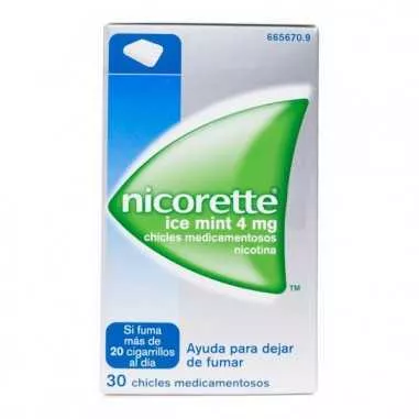 Nicorette Ice Mint 4 mg 30 Chicles Medicamentosos Johnson & johnson - 1
