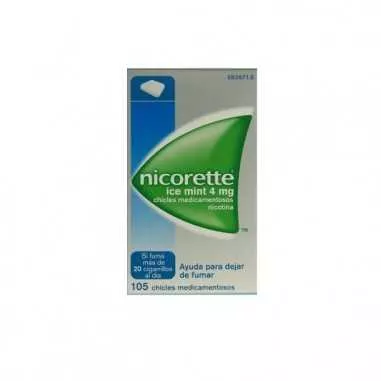 Nicorette Ice Mint 4 mg 105 Chicles Medicamentosos Johnson & johnson - 1
