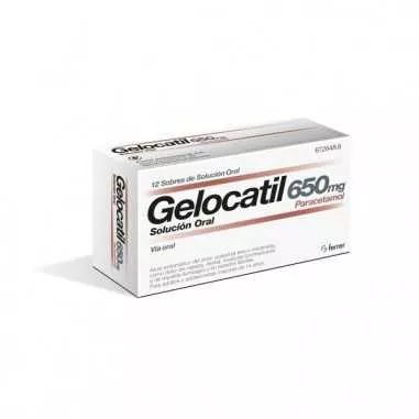 Gelocatil 650 mg 12 sobres solución Oral Ferrer internacional - 1