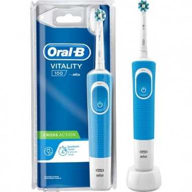 Cepillo Dental Eléctrico Recargable Oral-b Vitality 100 Cross Action Azul Procter & gamble - 1