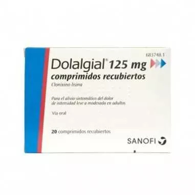 Dolalgial Clonixino Lisina 125 mg 20 comprimidos recubiertos Sanofi aventis s.a. - 1
