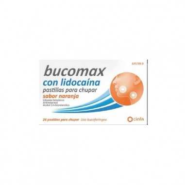 Bucomax Lidocaina 24 Pastillas para Chupar Naranja Cinfa - 1