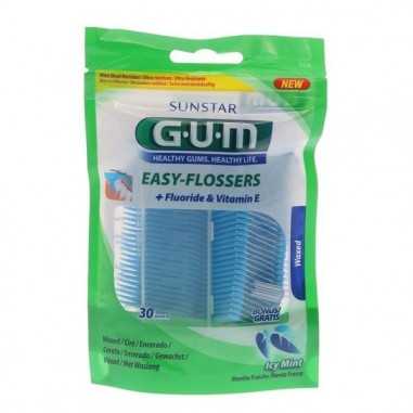 Gum- 890 Easy Flossers Seda Dental Aplicador 30 Unidades Sunstar - 1