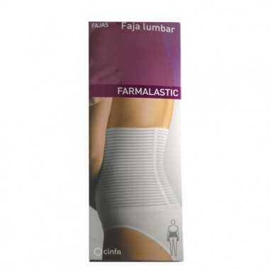 Faja Lumbar Velcro Farmalastic Bl T-4 Cinfa - 1