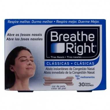 Tiras Nasales Breathe Right 30 U Pequeñas Reva health - 1