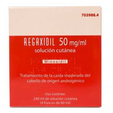 Regaxidil 50 mg/ml solución Cutánea 4 Frascos 60 ml Ifc - 1