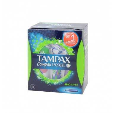 Tampax Compak Pearl Tampón 100% algodón Súper 18 U Procter gamble españa - 1