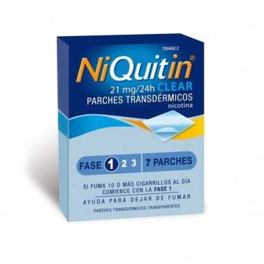 Niquitin Clear 21 mg/24 H 7 Parches Transdérmicos 114 mg Perrigo España - 1