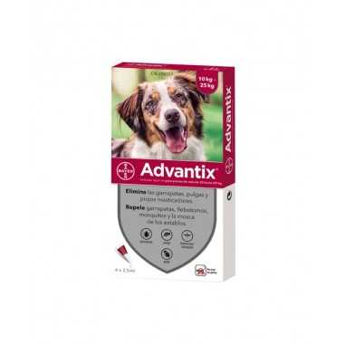 Advantix para Perros de 10-25 Kg 4 Pipetas (2,5 ml) Bayer - 1