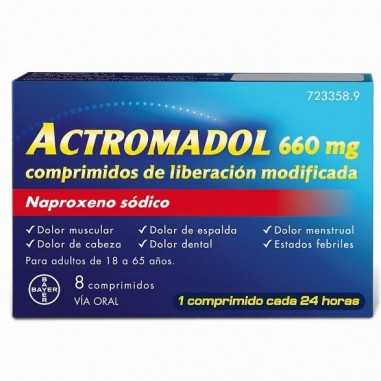 Actromadol 660 mg 8 comprimidos Liberación Modificada Bayer hispania s.l. - 1