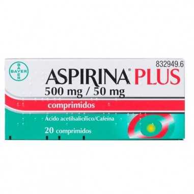 Aspirina Plus 500 mg/50 mg 20 Comprimidos Bayer hispania s.l. - 1