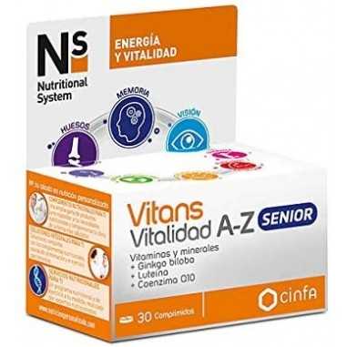 Ns Vitans Vitalidad A-Z Senior 30 Comprimidos Cinfa - 1
