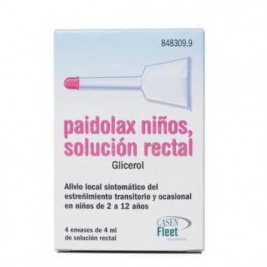 Paidolax Niños 3,28 ml solución Rectal 4 Enemas 4 ml Casen recordati s.l. - 1