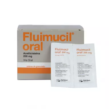 Fluimucil 200 mg 30 sobres granulado para solución Oral Zambon - 1