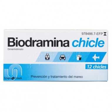 Biodramina 20 mg 12 Chicles Medicamentosos Uriach consumer healthcare - 1