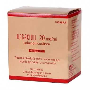 REGAXIDIL 20 mg/ml SOLUCION CUTANEA 4 FRASCOS 60 ml Ifc - 1