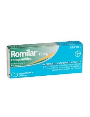 Romilar 15 mg 20 Comprimidos Bayer hispania s.l. - 1