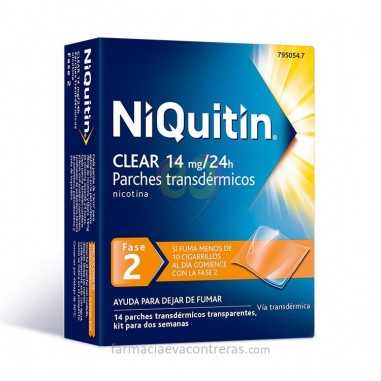 Niquitin Clear 14 mg/24 H 14 Parches Transdérmicos 78 mg Perrigo España - 1