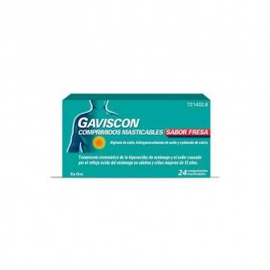 Gaviscon 24 comprimidos Masticables (sabor Fresa) Reckitt benckiser healthcare, s.a. - 1