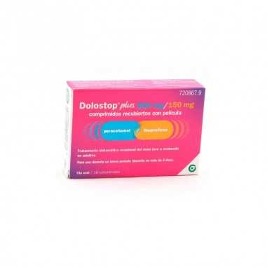 Dolostop Plus 500 mg/150 mg 16 comprimidos recubiertos Kern pharma - 1