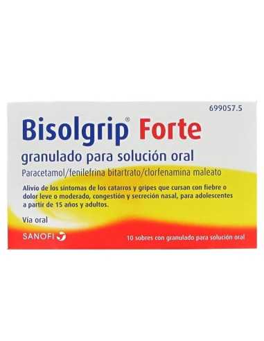 Bisolgrip Forte 10 Sobres Granulado Para Solucion Oral Sanofi aventis s.a. - 1