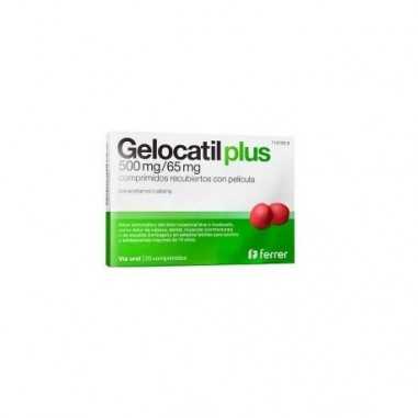 Gelocatil Plus 500 mg/65 mg 20 comprimidos recubiertos Ferrer internacional - 1