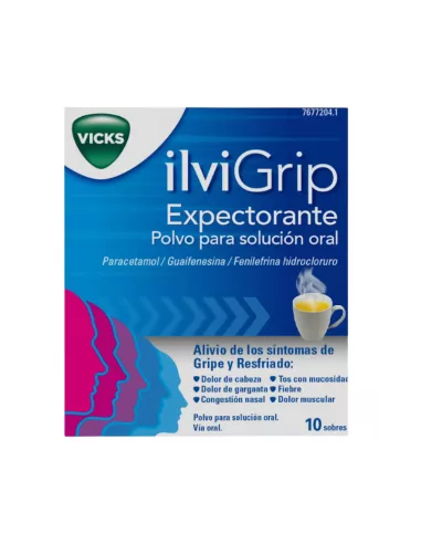 Ilvigrip Expectorante 10 Sobres Polvo Para Solución Oral Vicks - 1