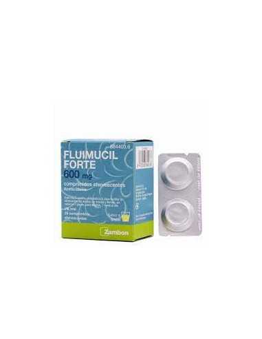 Fluimucil Forte 600 mg 20 comprimidos Efervescentes Zambon - 1